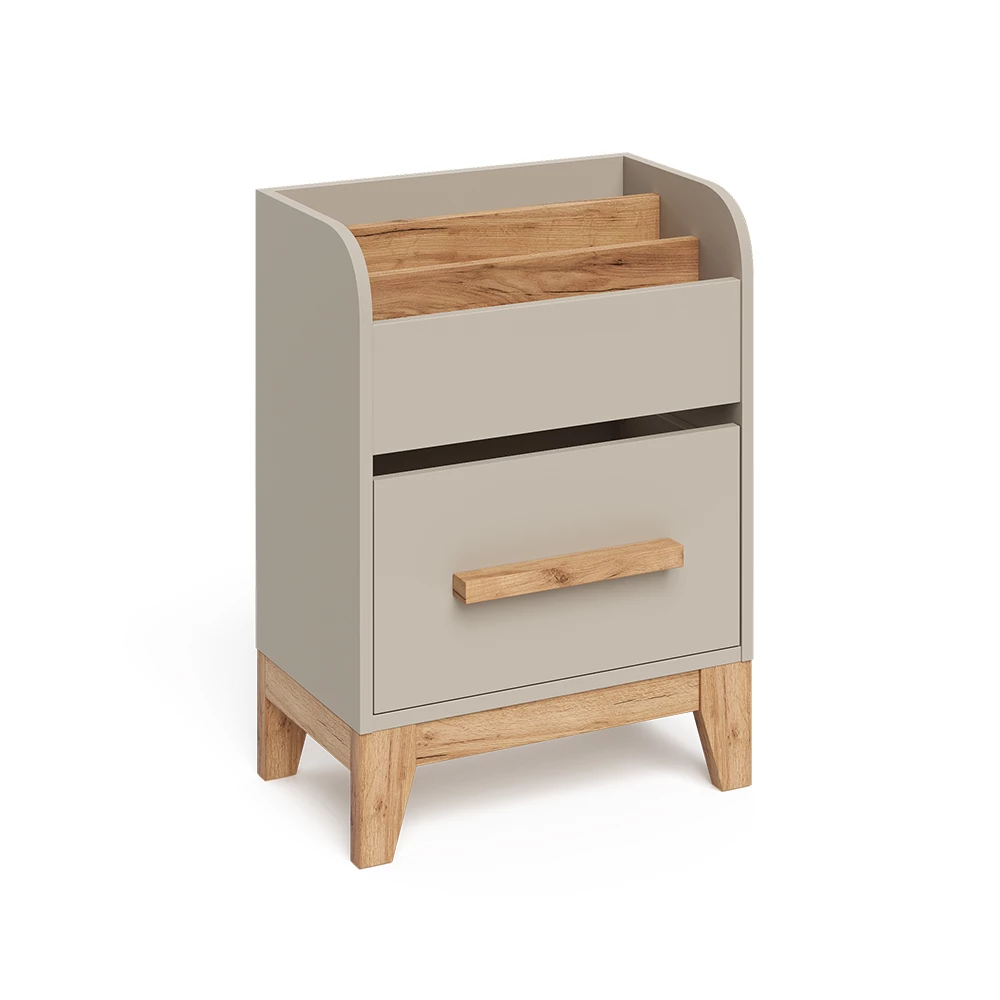 Boekenrek  Malia Kasjmier 55 x 70 cm met lade Vitalispa