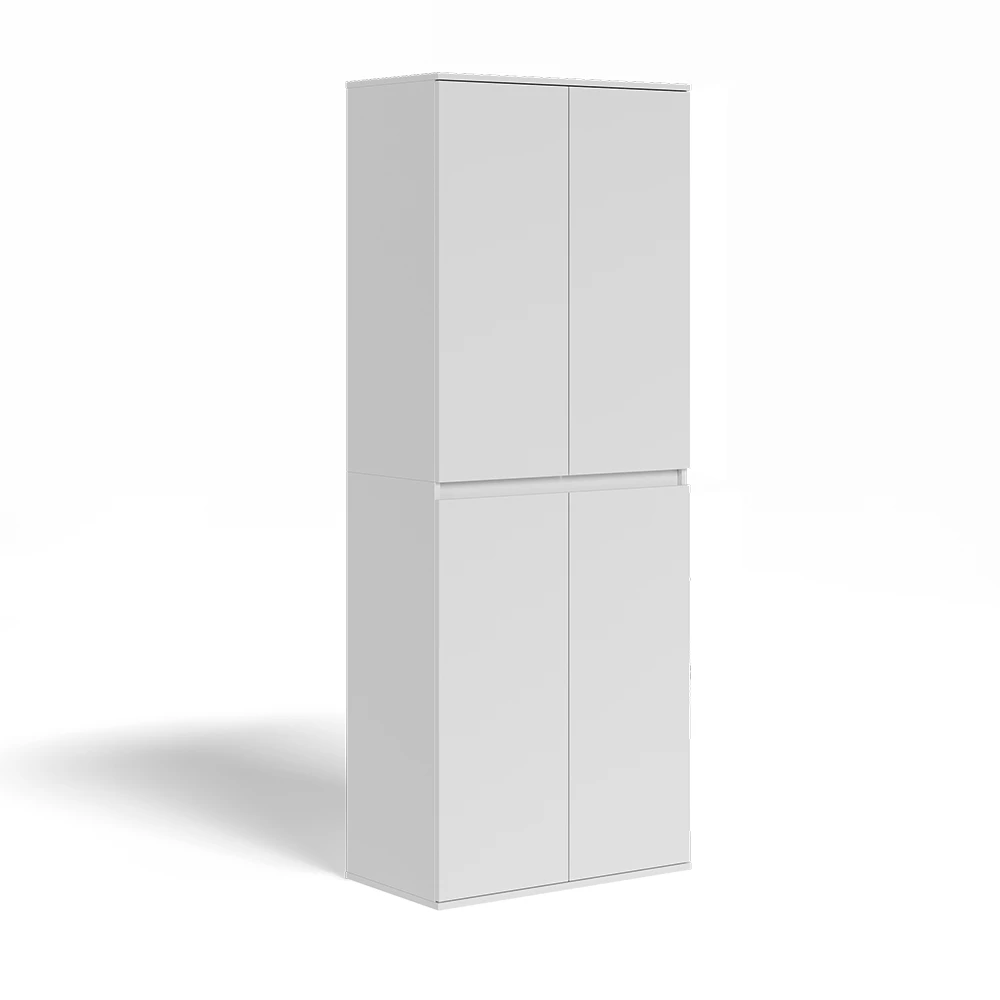 Kledingkast Claus Wit 74 x 191.5 cm met 4 deuren Vicco