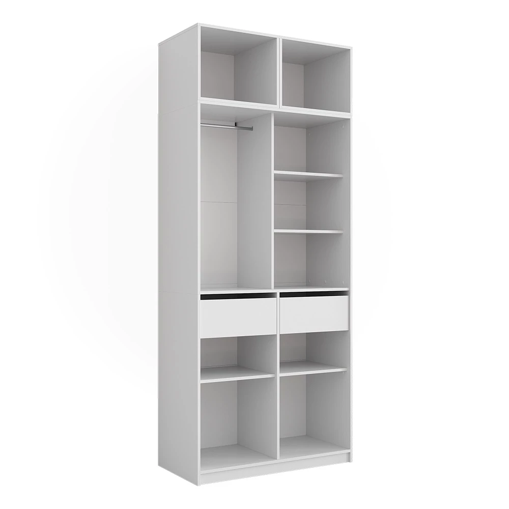Kledingopslagkast Elmo Wit 50 x 40 cm Set van 3 Vicco