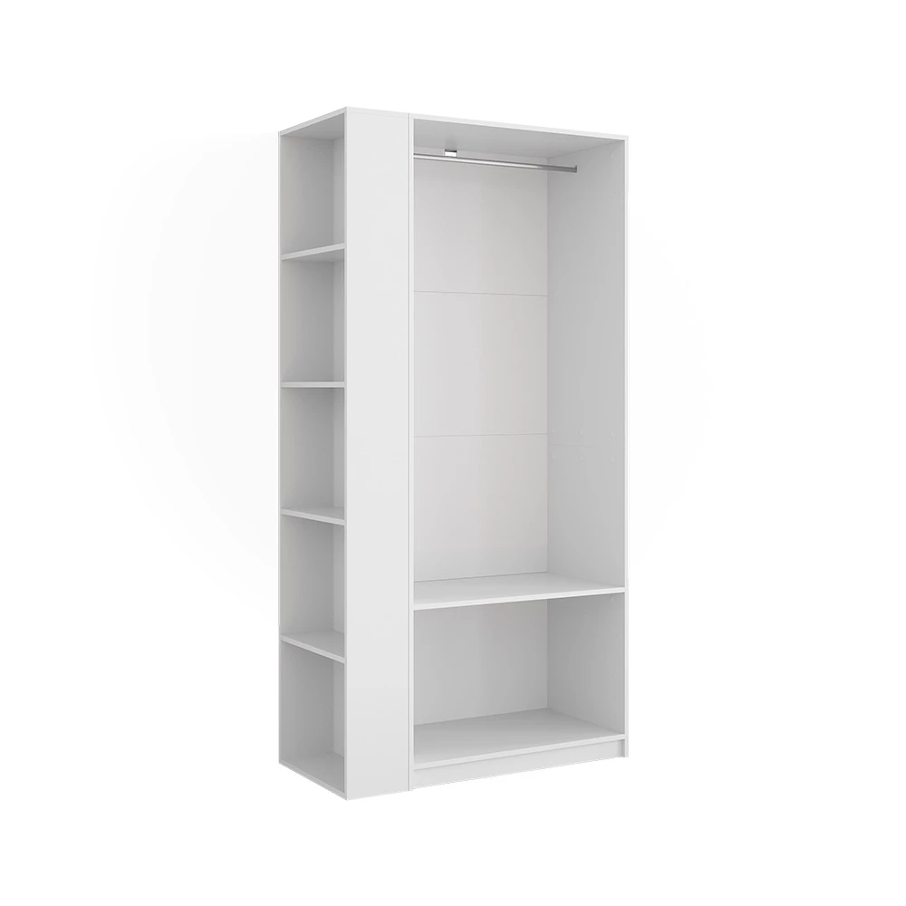 kledingkast Elmo Wit 80 x 200 cm Set van 2 Vicco