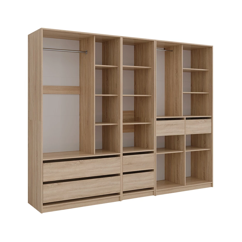 Kledingopslagkast Elmo Sonoma 100 x 200 cm Set van 3 Vicco