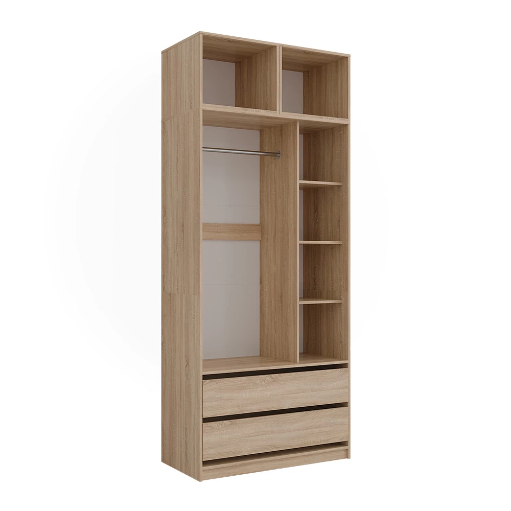 Kledingopslagkast Elmo Sonoma 50 x 40 cm Set van 3 Vicco