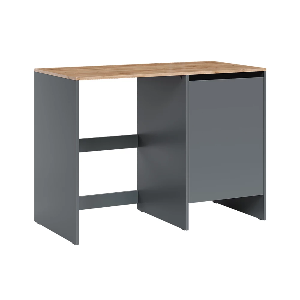 Wasmachinekast Viktor Antraciet/Goudkleurig Eiken 119.6 x 88.2 cm met 1 deur Vicco