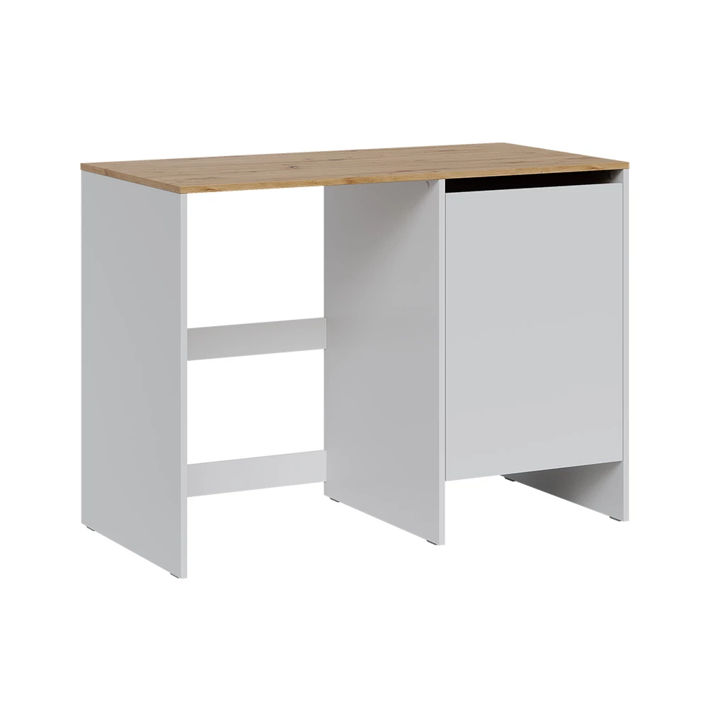 Wasmachinekast Viktor Wit/Artisanaal eiken 119.6 x 88.2 cm met 1 deur Vicco