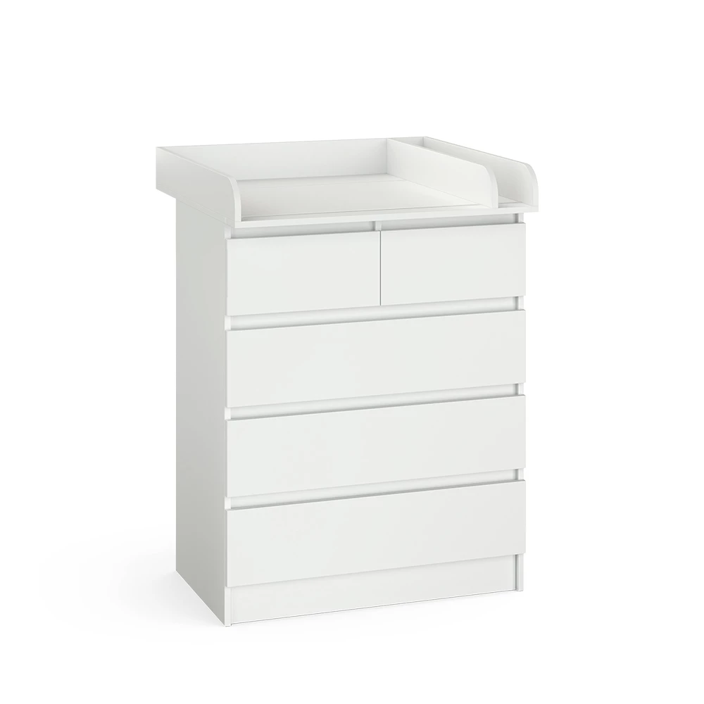 Commode Emma Wit 80 x 110.2 cm met 5 laden Vicco