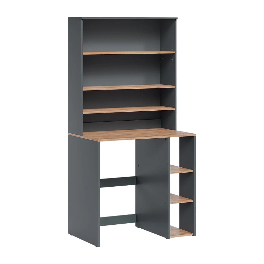 wasmachinekast Viktor Antraciet/Goudkleurig Eiken 93.6 x 88.2 cm 2 delen met plank Vicco