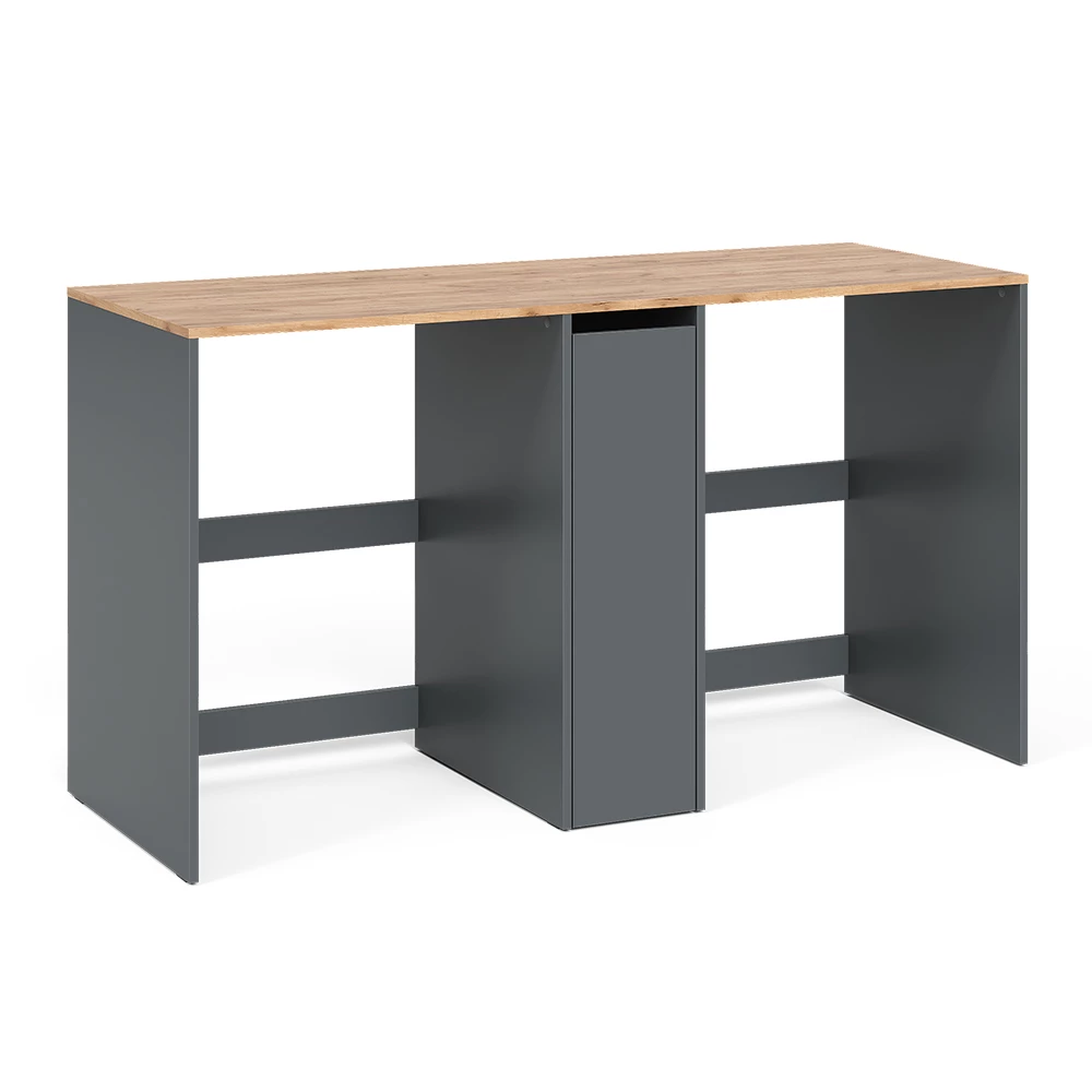 Wasmachinekast Viktor Antraciet 159.8 x 88.2 cm met 3 compartimenten Vicco