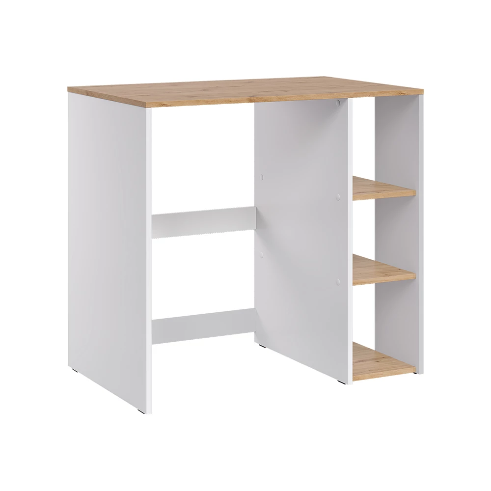 Wasmachinekast Viktor Wit/Artisanaal eiken 93.6 x 88.2 cm Vicco