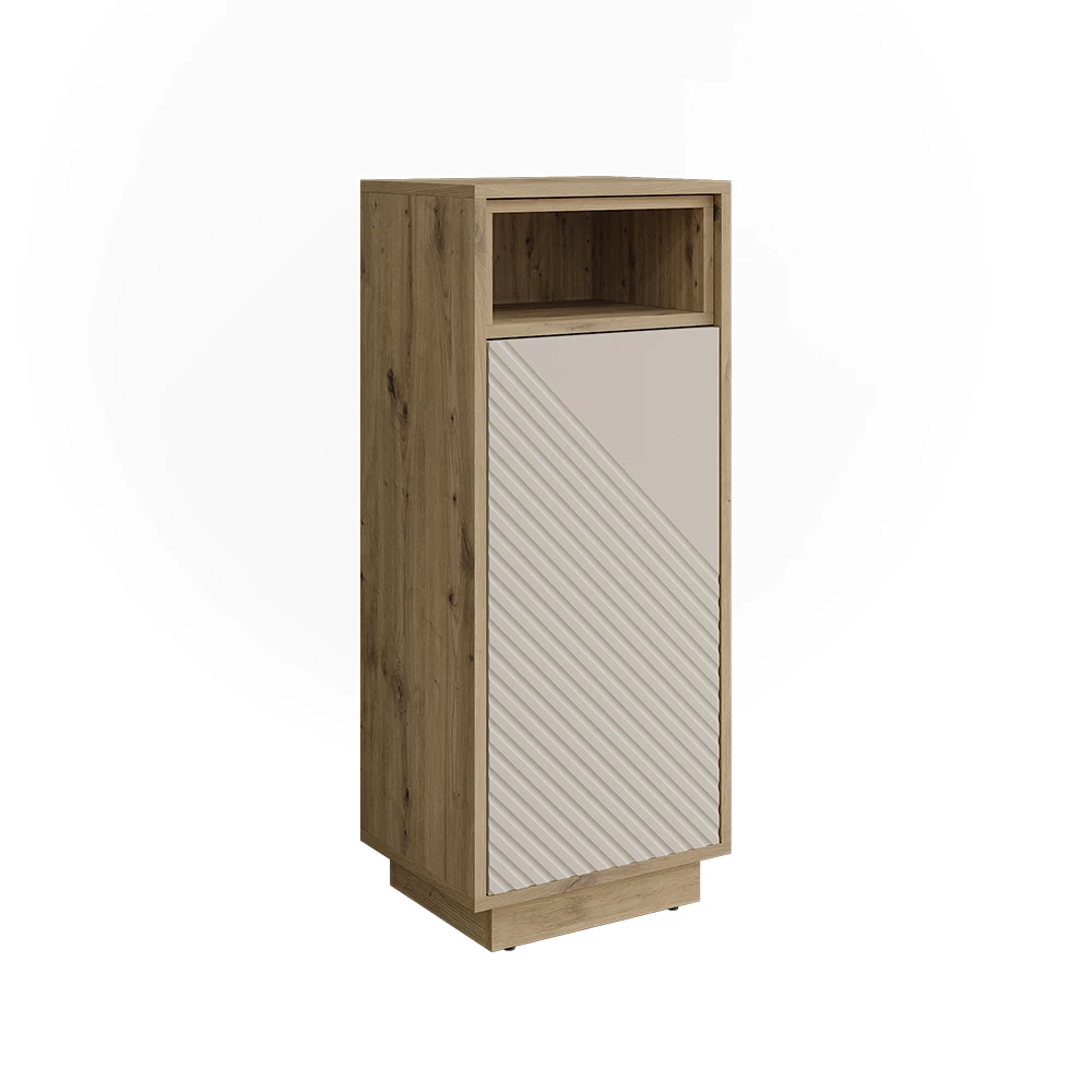 Halfhoge kast Beatrice Kasjmier/Artisanaal eiken 38 x 93 cm Vicco