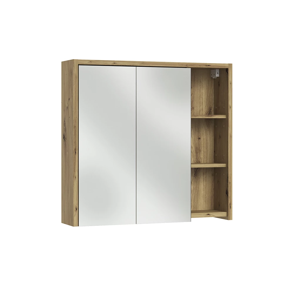 Badkamerspiegelkast Viola Kasjmier/Artisanaal eiken 80 x 75 cm Vicco