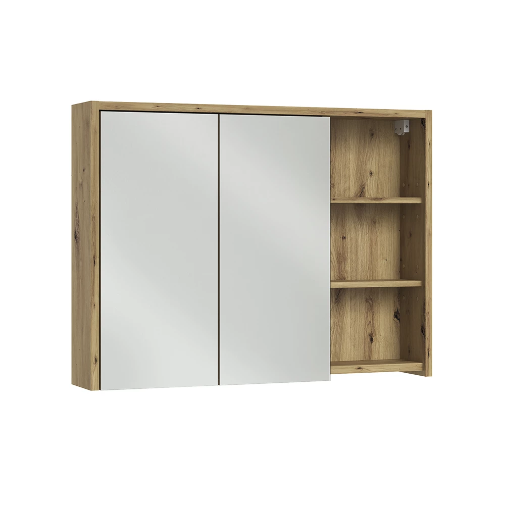 Badkamerspiegelkast Viola Kasjmier/Artisanaal eiken 100 x 75 cm Vicco