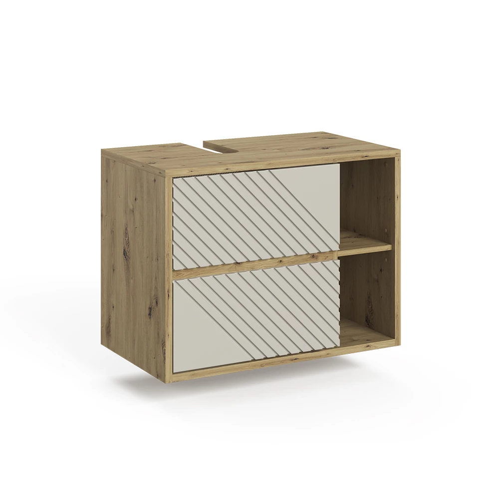 Wastafelonderkast Viola Artisanaal eiken 80 x 60 cm Vicco