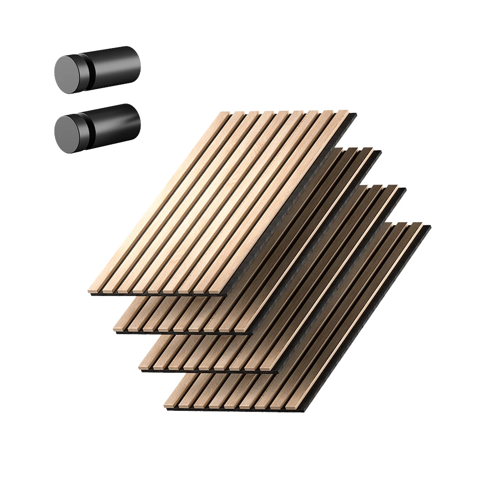 Akoestisch paneel Sonoa Eiken/Zwart Set van 4 Vicco