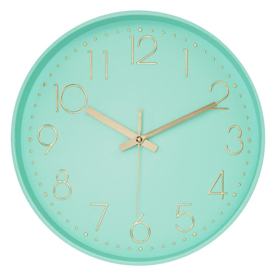 LW Collection Keukenklok Julia Mintgroen 30cm