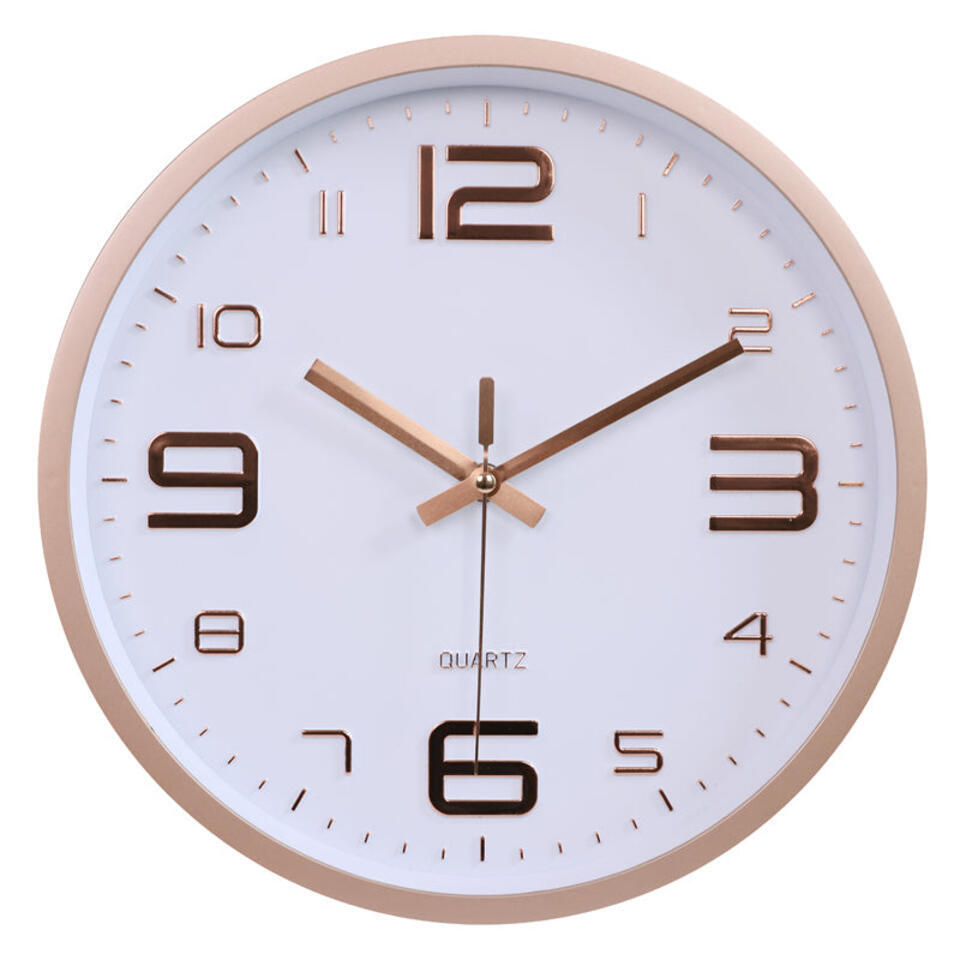 LW Collection Keukenklok Xenn1 rosé wit 30cm