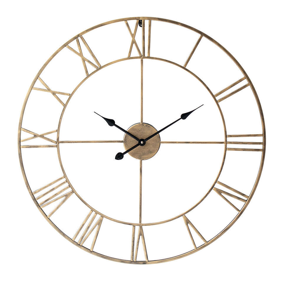 LW Collection Wandklok XL Olivier Goud 80cm