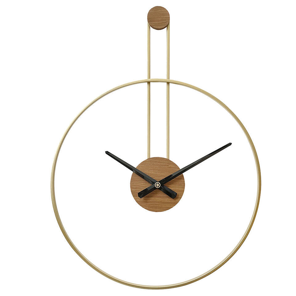 LW Collection Wandklok Fargo goud 55cm