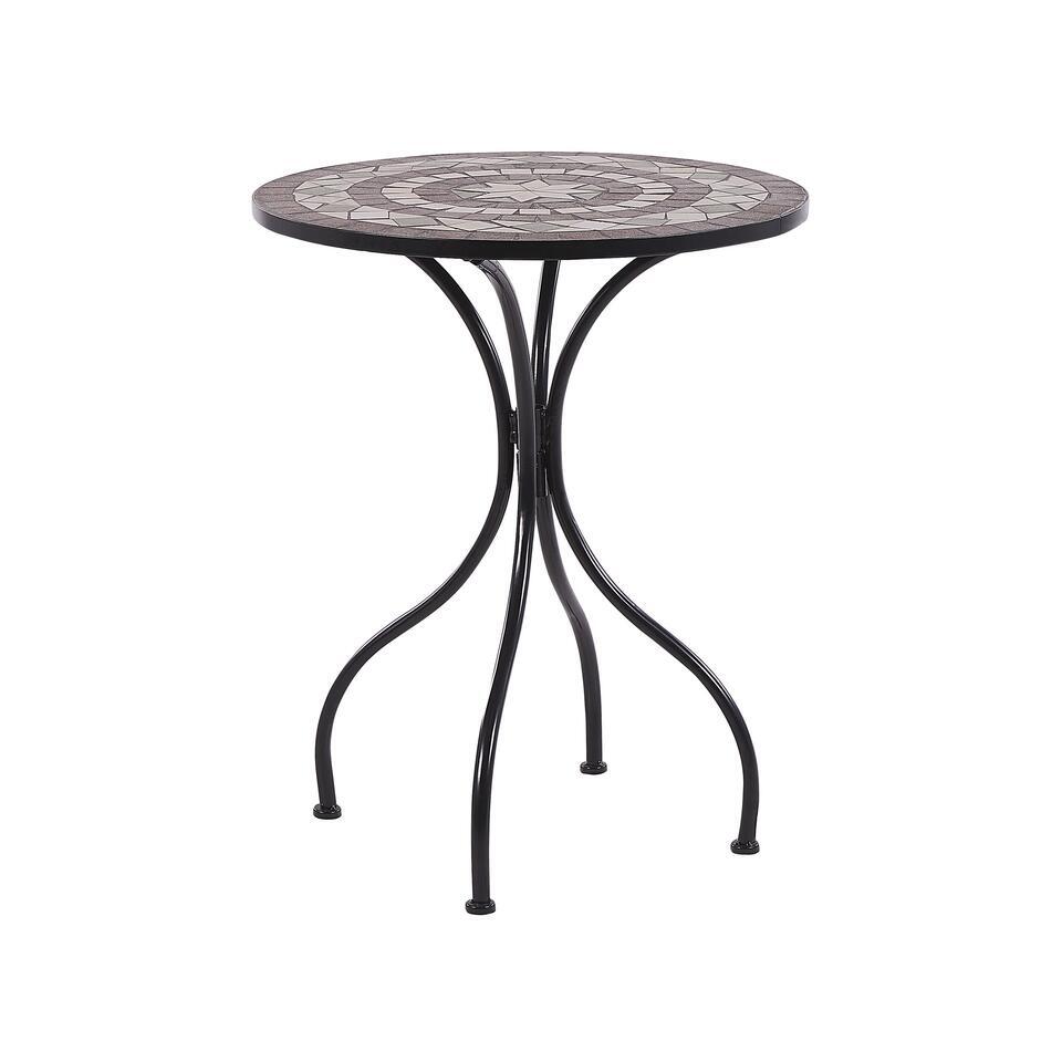 CARIATI – Tuintafel – Zwart – 60 x 60 cm – IJzer