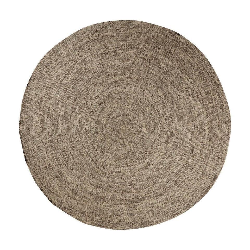 Interieur05 rond vloerkleed Gapo grijs – 150 x 150 cm