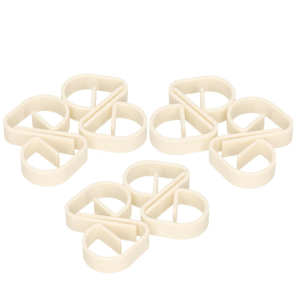 Tafelkleed – 12st – vastzet klemmen – wit – 5 cm