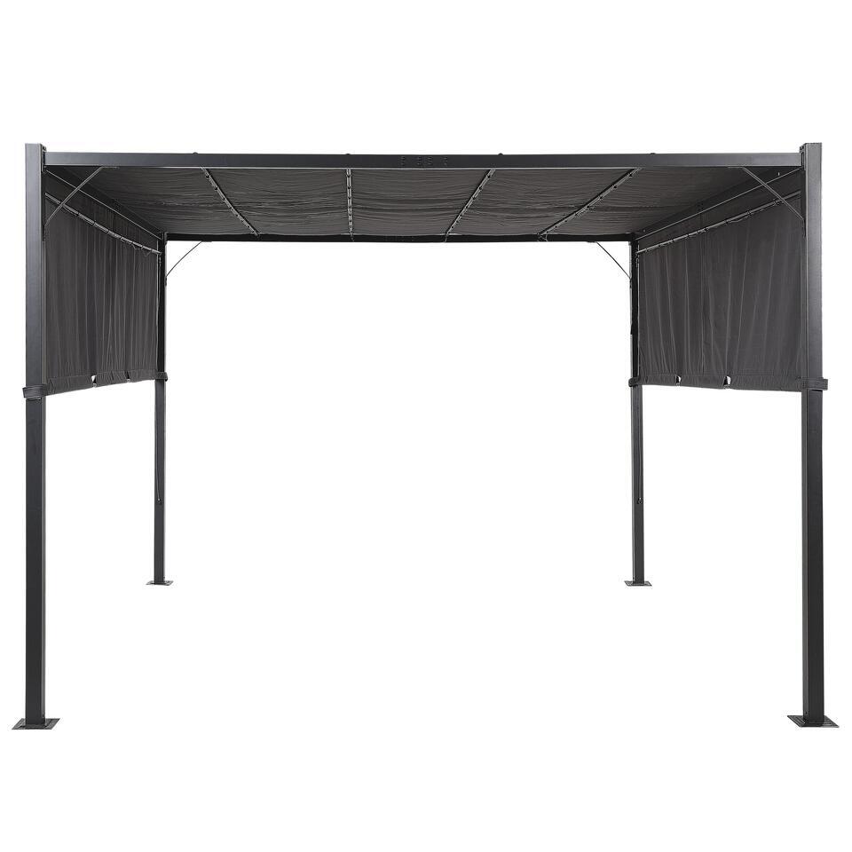 PARGA – Tuinpaviljoen – Zwart/Grijs – Polyester