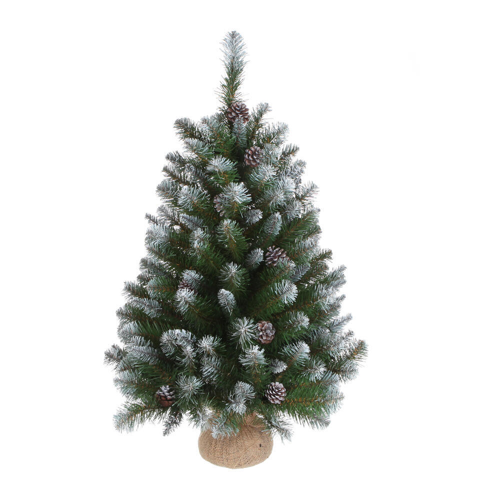 Triumph Tree Empress Kunstkerstboom in Jute – H90 cm – Frosted Green