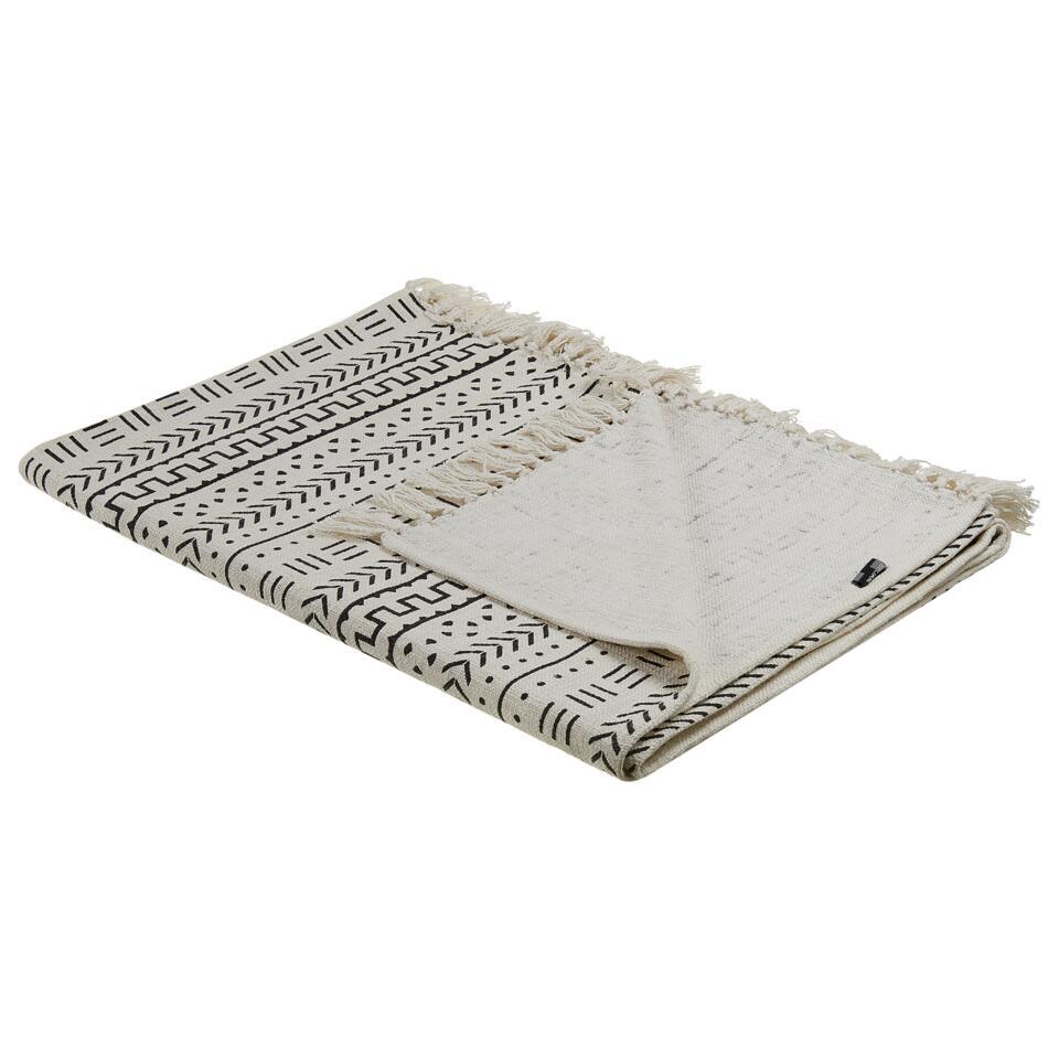 PANVEL – Plaid – Wit – 130 x 180 cm – Katoen