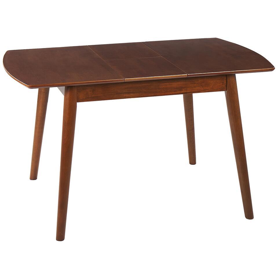 TOMS – Uitschuifbare eettafel – Donkerhout – 100/130 x 80 cm – MDF