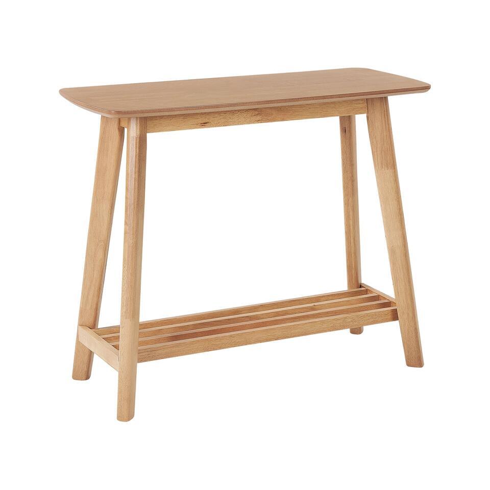 TULARE – Consoletafel – Lichte houtkleur – Rubberhout