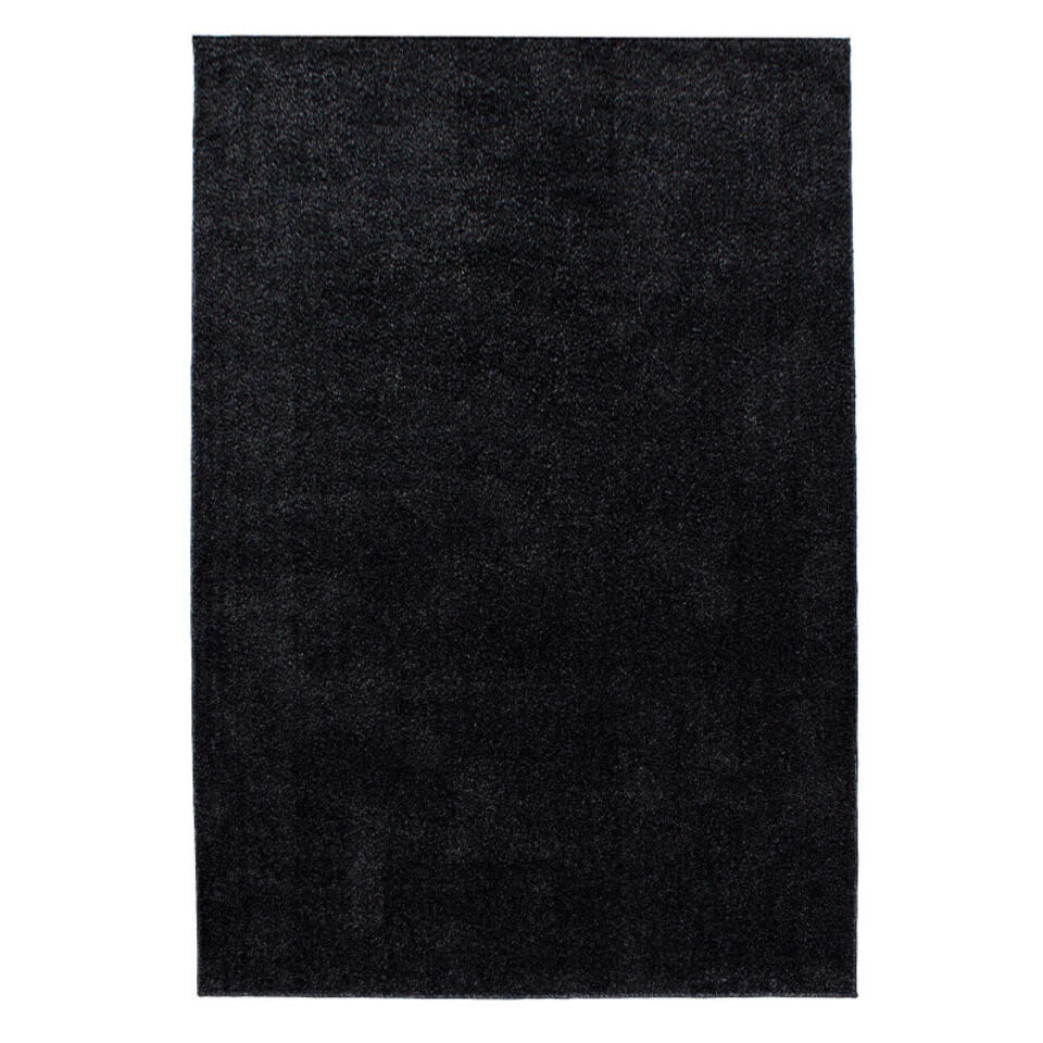 Basics Effen Vloerkleed Antraciet Laagpolig – 200×290 CM