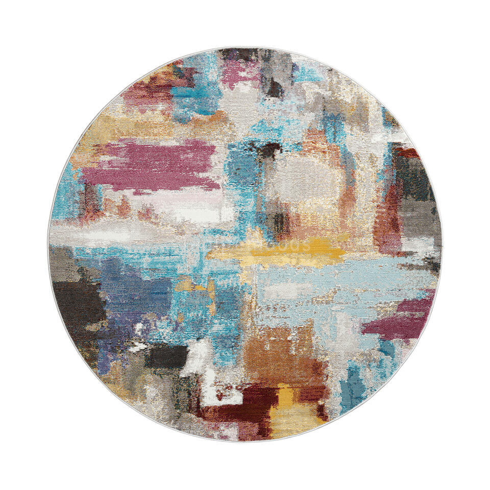 Picasso Artisan Vintage Rond Vloerkleed Multi – 200 CM Ø