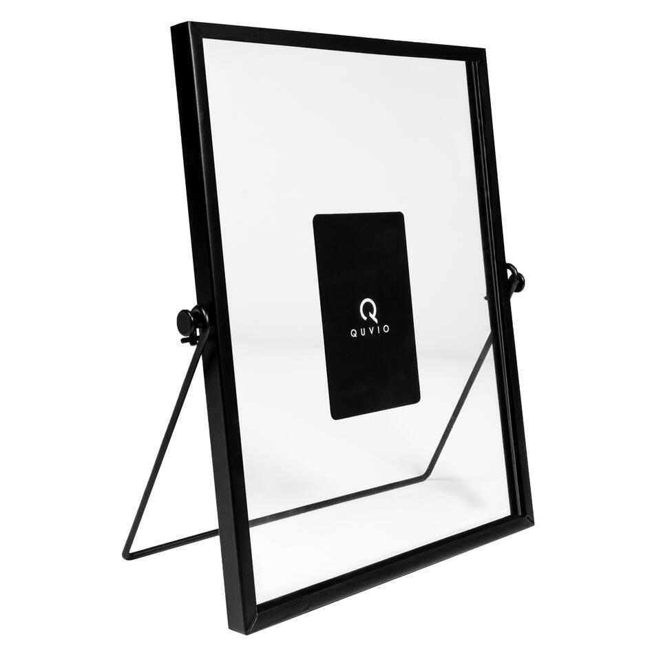 QUVIO Fotolijst staand staal 15 x 20 cm (bxh) – Zwart