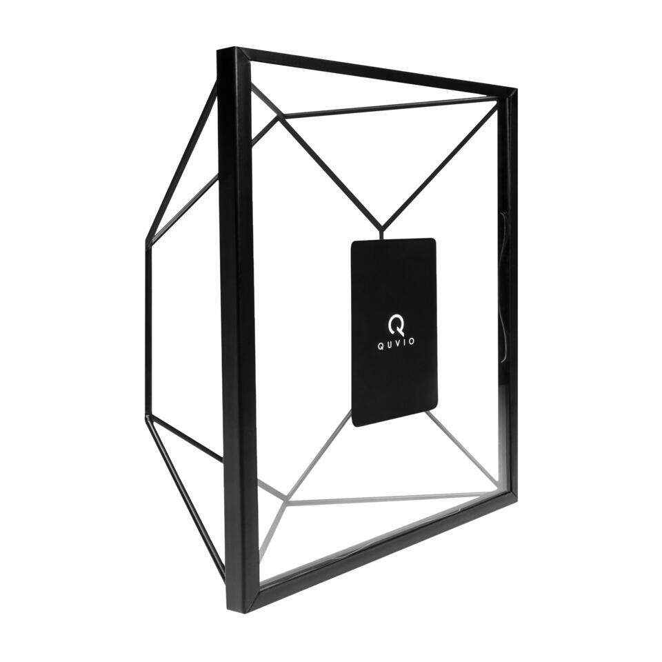 QUVIO Fotolijst hexagon staal 15 x 20.5cm – Zwart