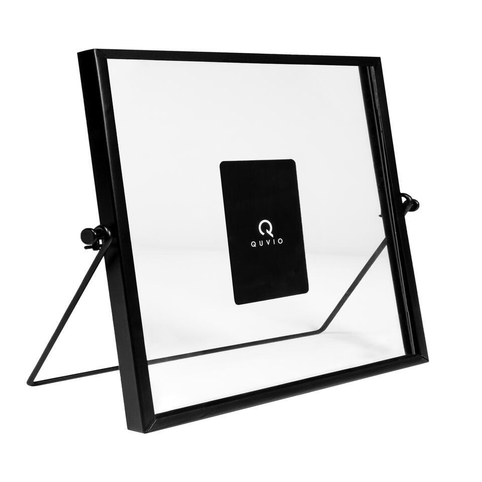 QUVIO Fotolijst staand staal 15 x 15cm – Zwart