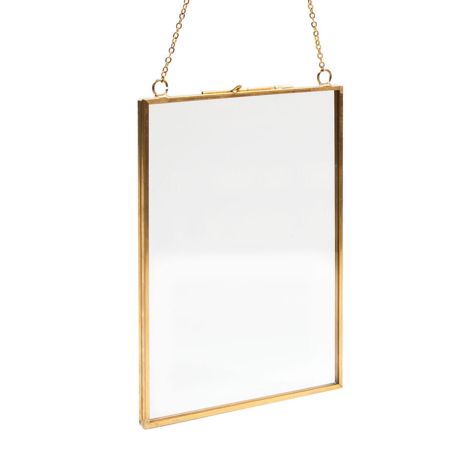 QUVIO Fotolijst met ketting 13 x 18cm – Goud