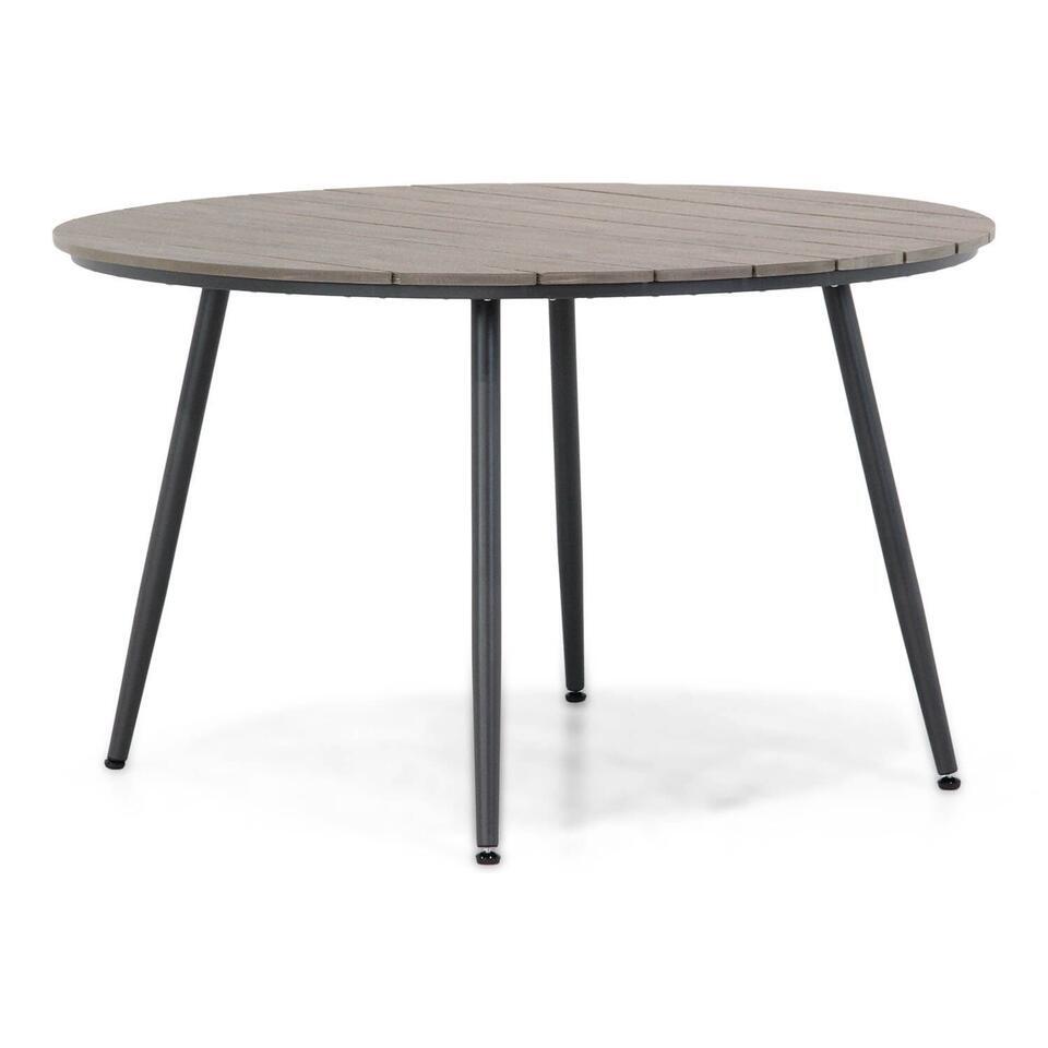 Dining Tuintafel Rond 125 cm Grijs Matale