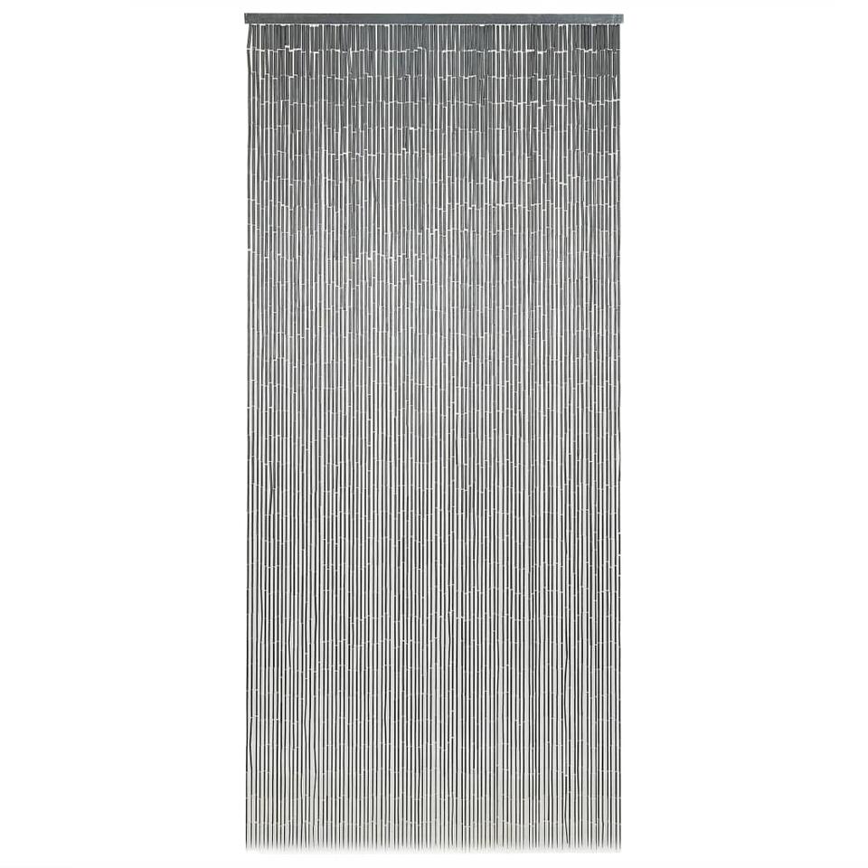 vidaXL – Deurgordijn – Grijs – Bamboe – 90 x 200 cm