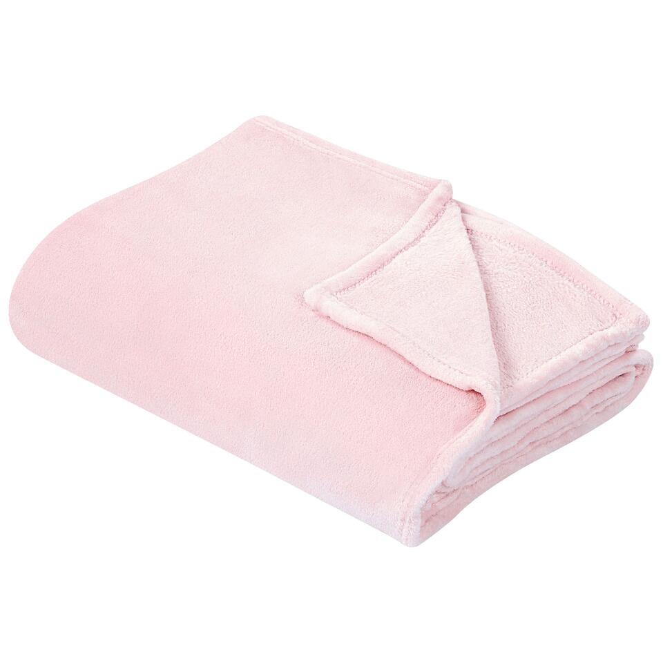 BAYBURT – Deken – Roze – 200 x 220 cm – Polyester