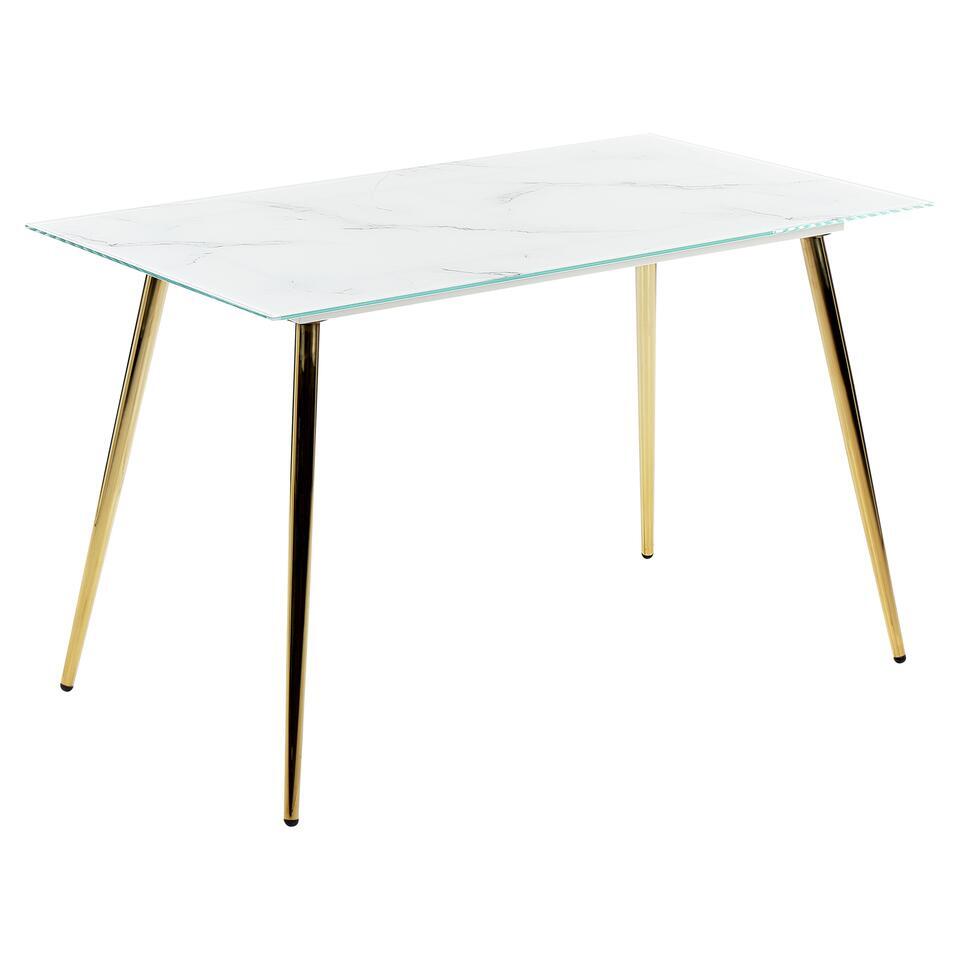 MULGA – Eettafel – Marmer-look – Veiligheidsglas