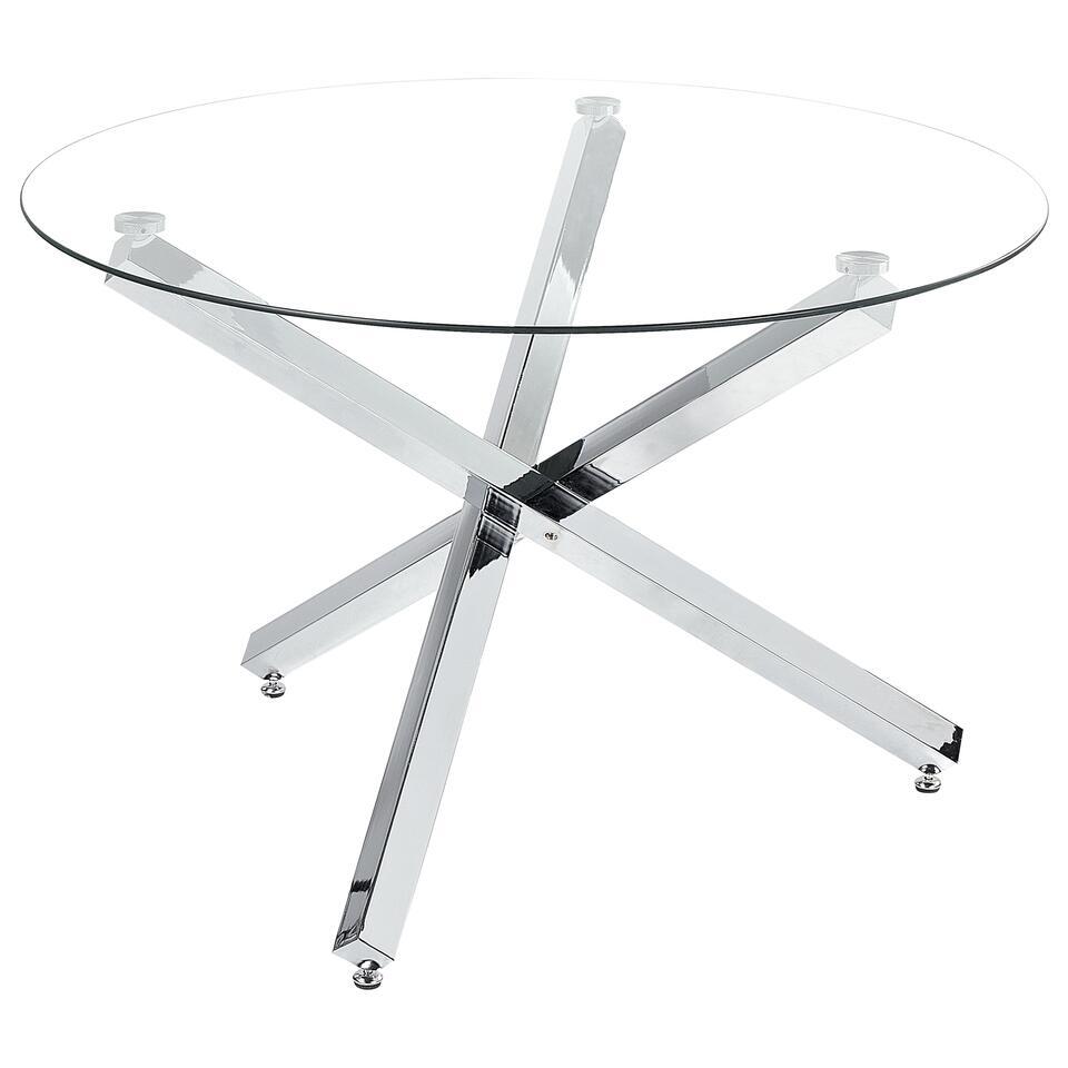 BUTLER – Eettafel – Zilver – Staal
