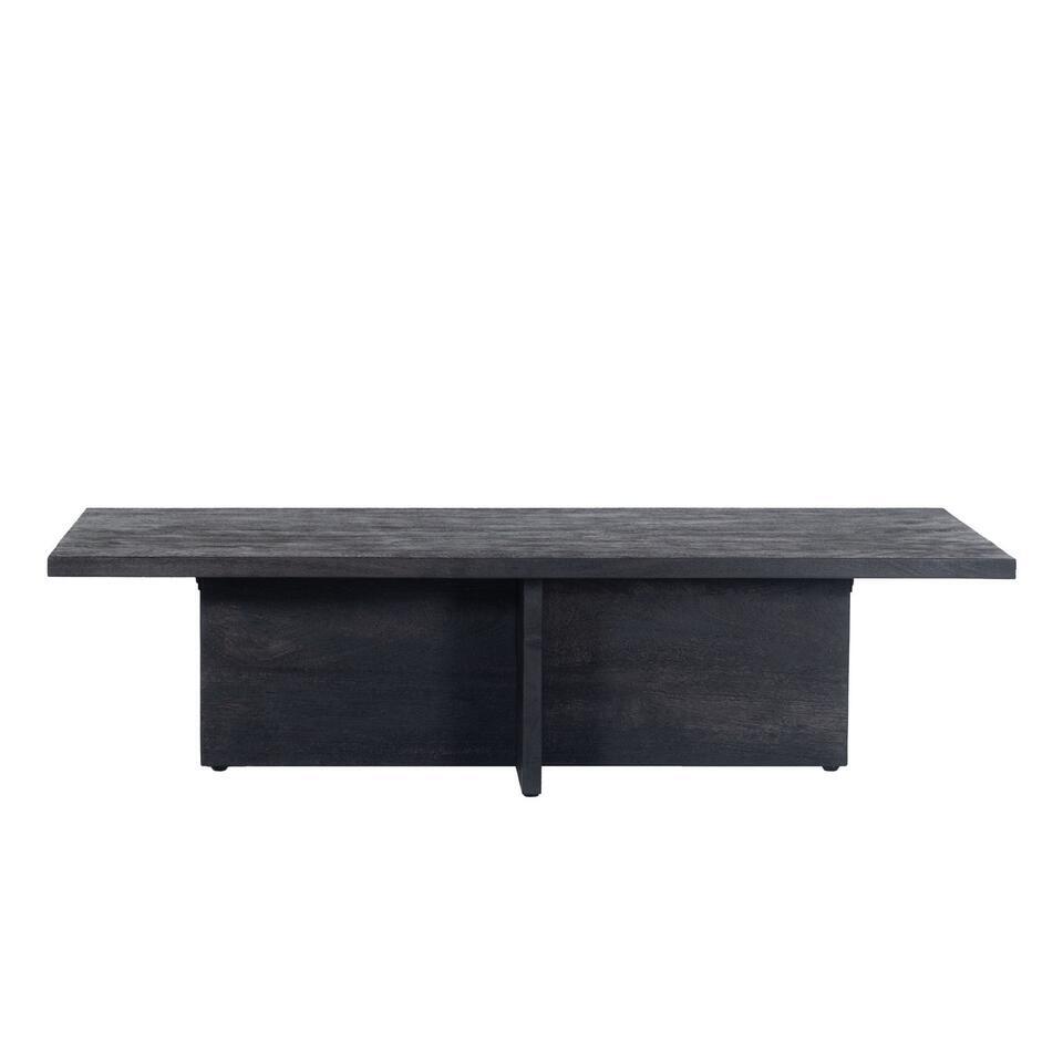 Salontafel Zwart 140cm – Mangohout – Urban/Chic – Tafel Maddox