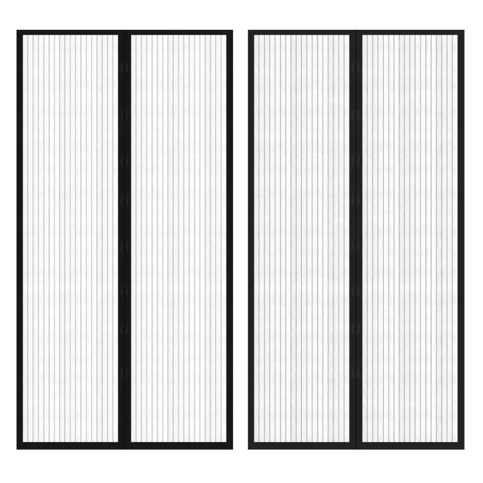 vidaXL – Insectengordijn – Zwart – Polyester – 210 x 100 cm