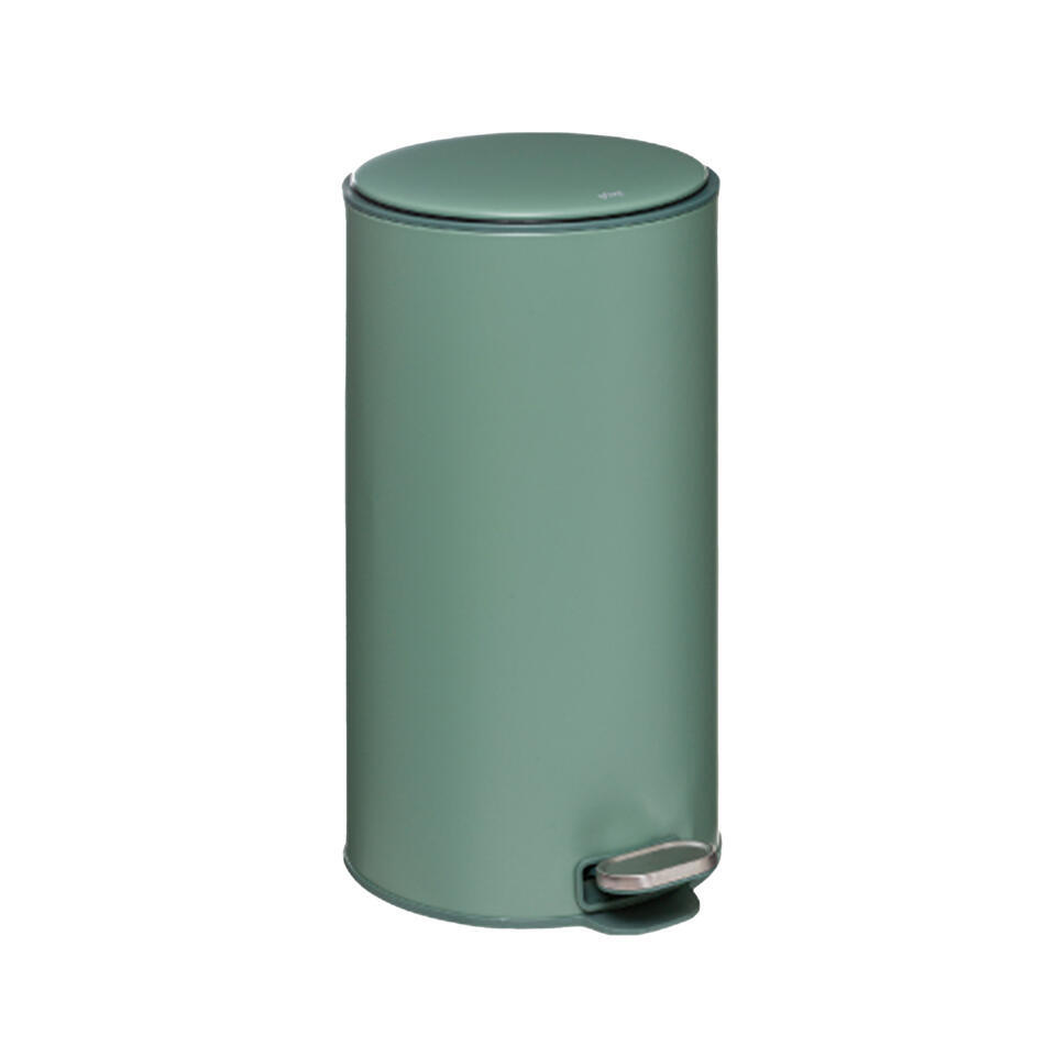 5Five Prullenbak/pedaalemmer – groen – metaal – 30 liter – 62 cm