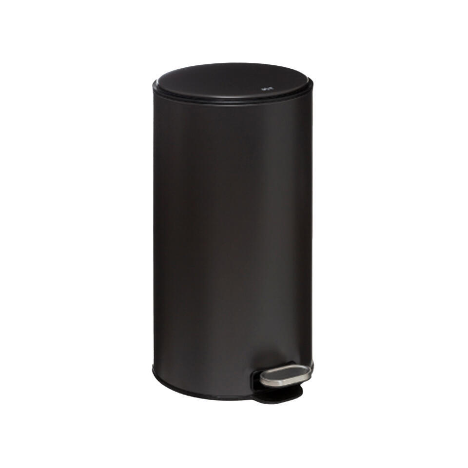 5Five Prullenbak/pedaalemmer – antraciet – metaal – 30 liter – 62 cm