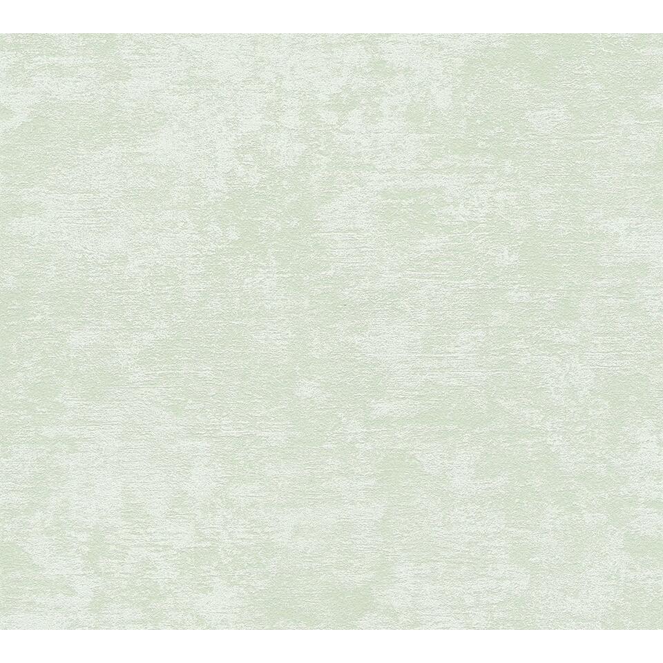 A.S. Création behang betonlook groen – 53 cm x 10.05 m