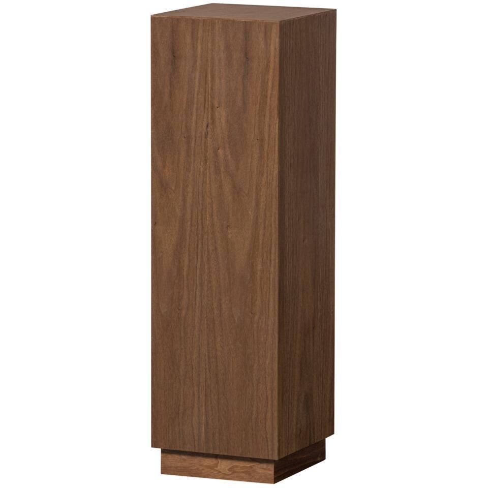 WOOOD Enid Plantenstandaard – Hout – Walnoot – 80x24x24