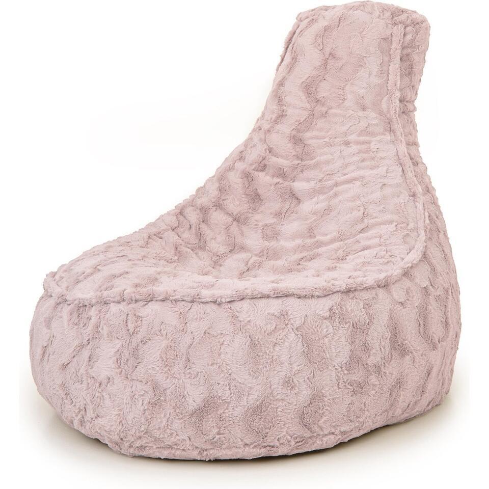 Bobbel Home – Zitzak Stoelvorm – Florance – Faux fur – Zitstoel – 100 liter