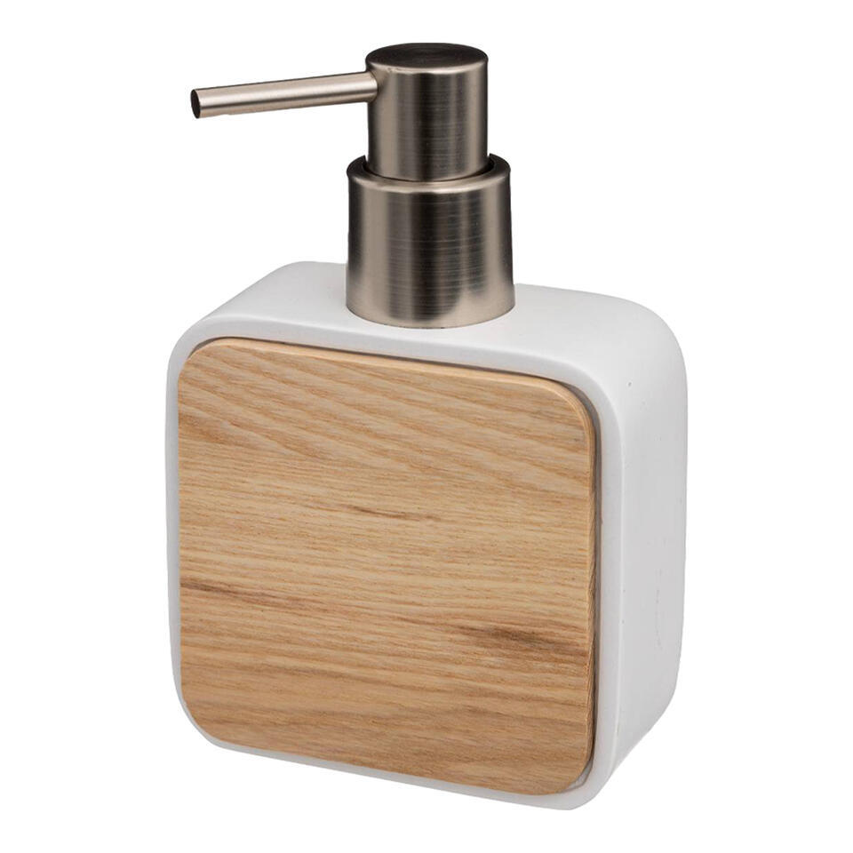 5Five Zeeppompje – wit – 10 x 15 cm – 200 ml – bamboe