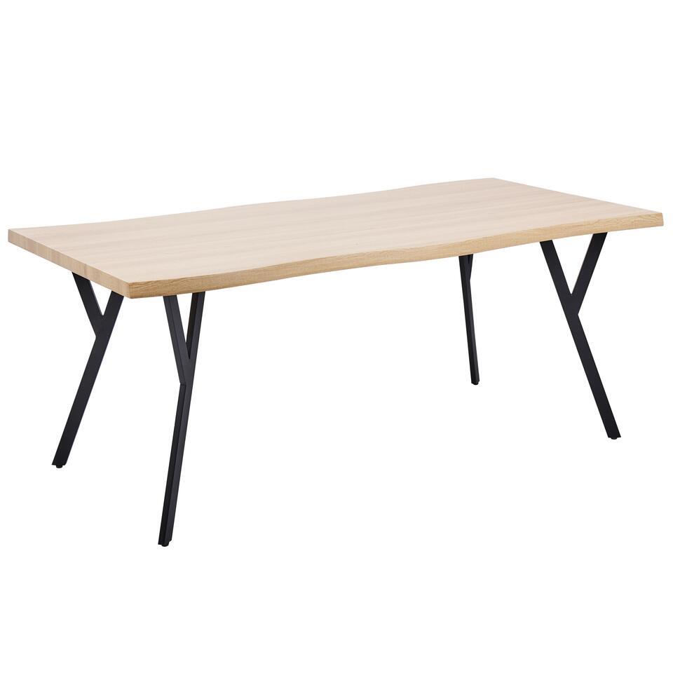 ALTON – Rechthoekige eettafel – Lichthout – 180 x 90 cm – MDF