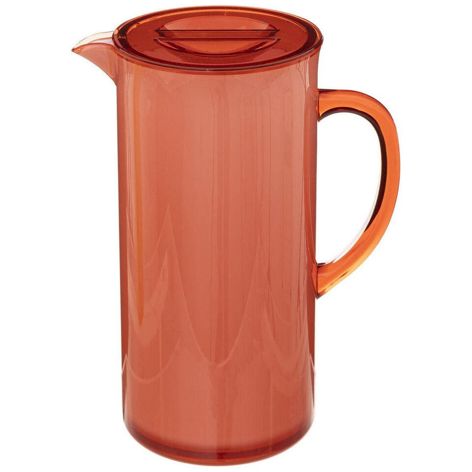5Five Sapkan/schenkkan karaf – rood – met deksel – 1950 ml